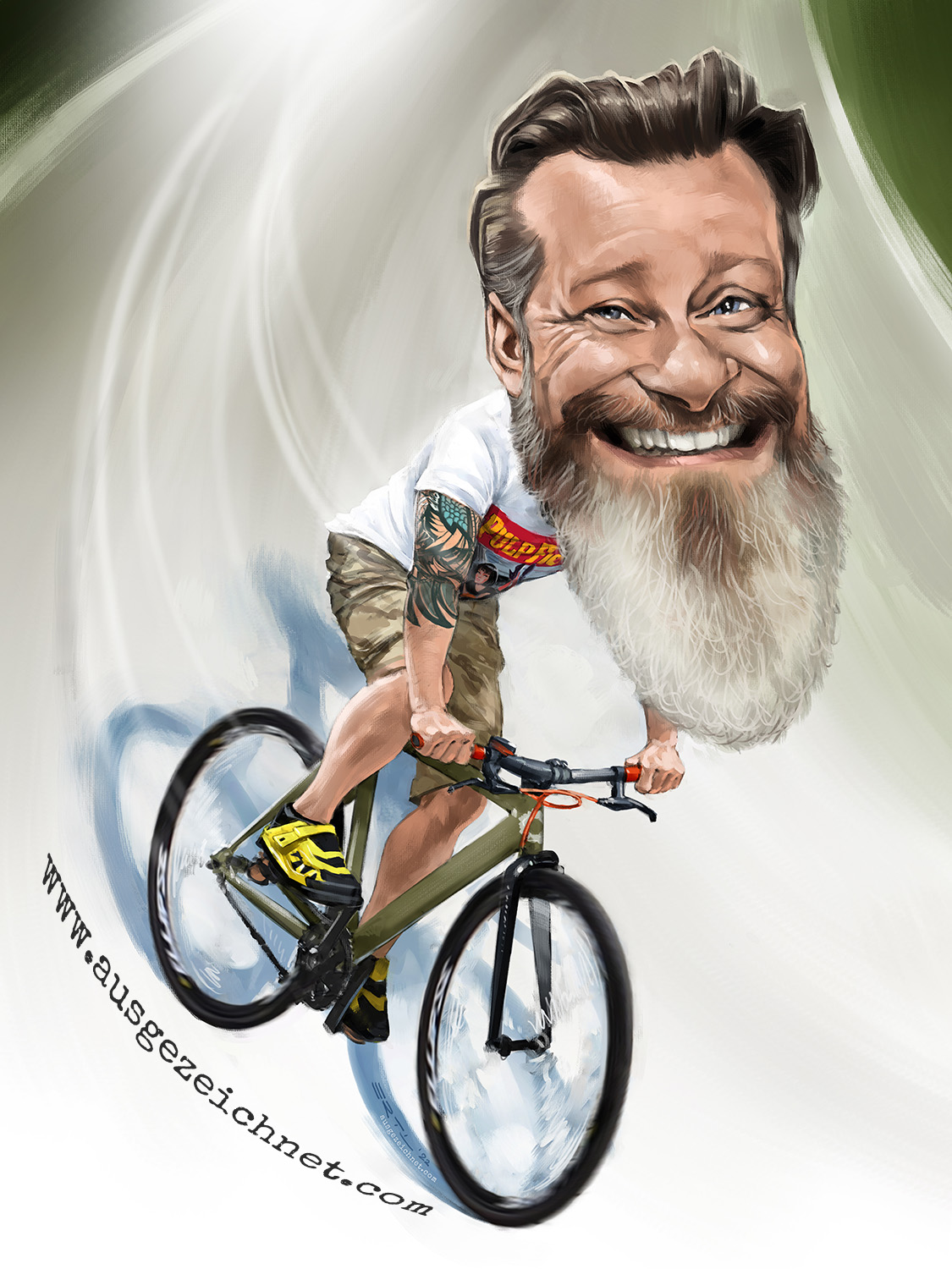 Michael Beck Beckbikes Karikatur Michael Beck Beckbikes Karikatur