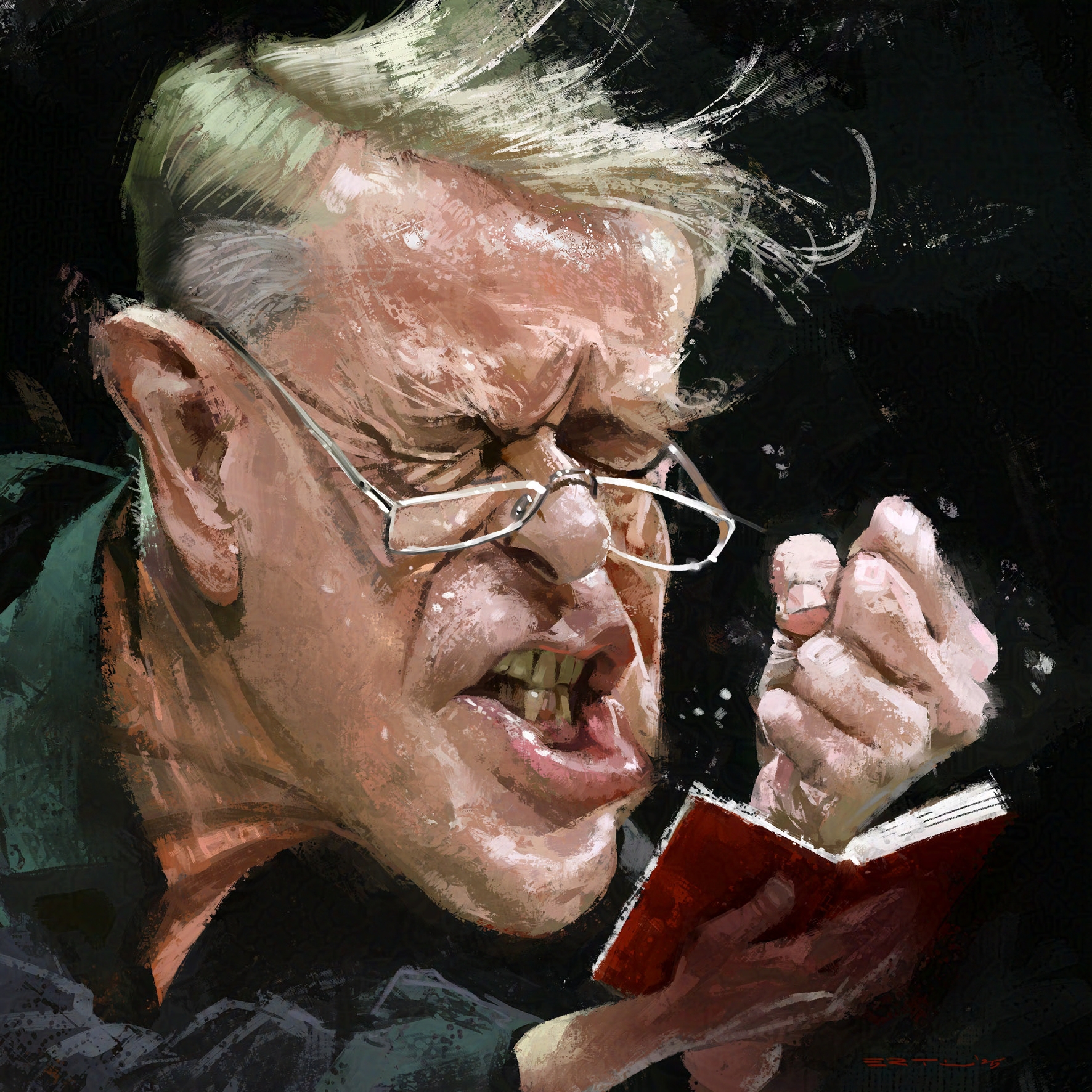Claus Peymann by Bernd Ertl